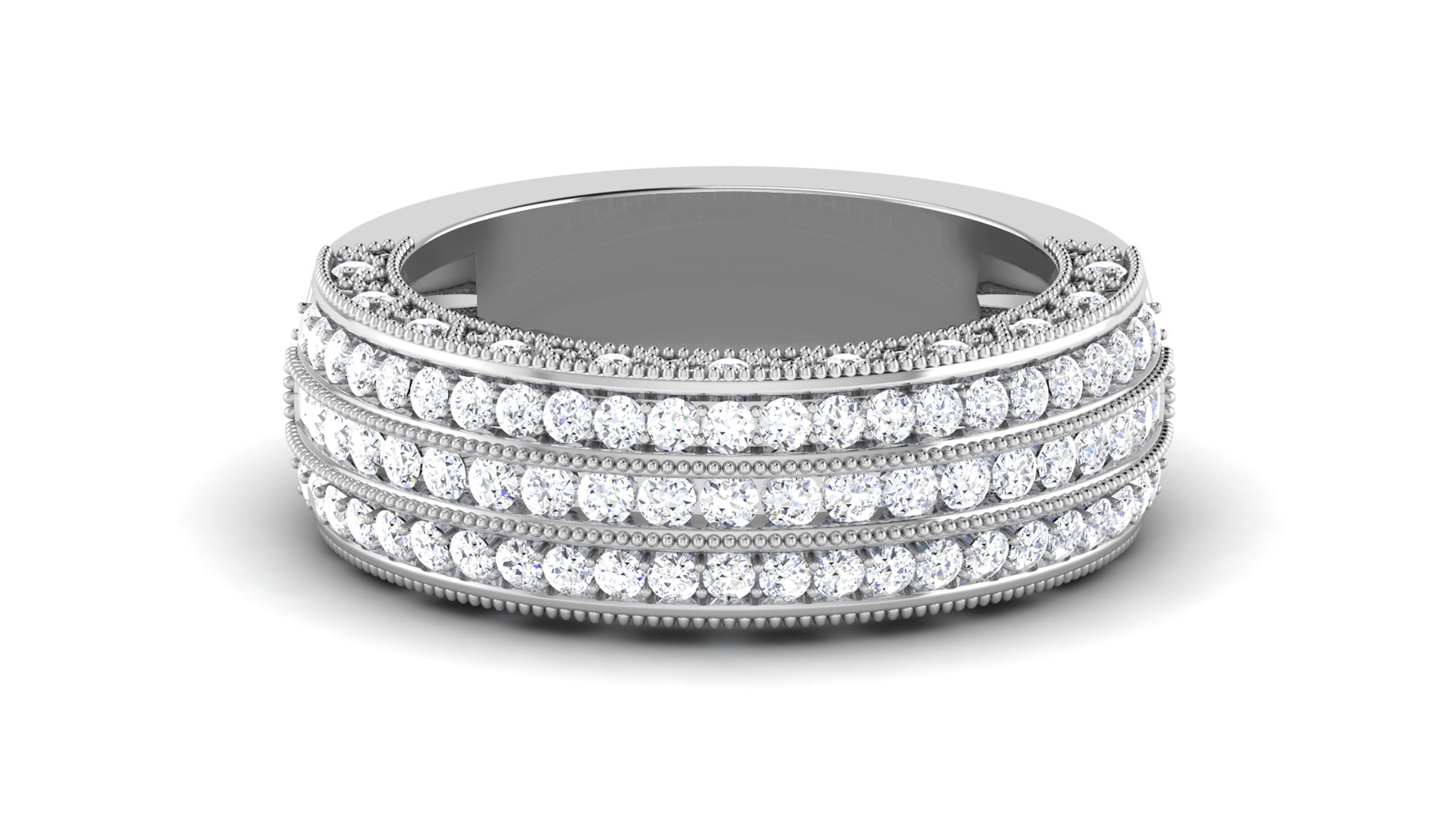 Band ring model 3D print model_4