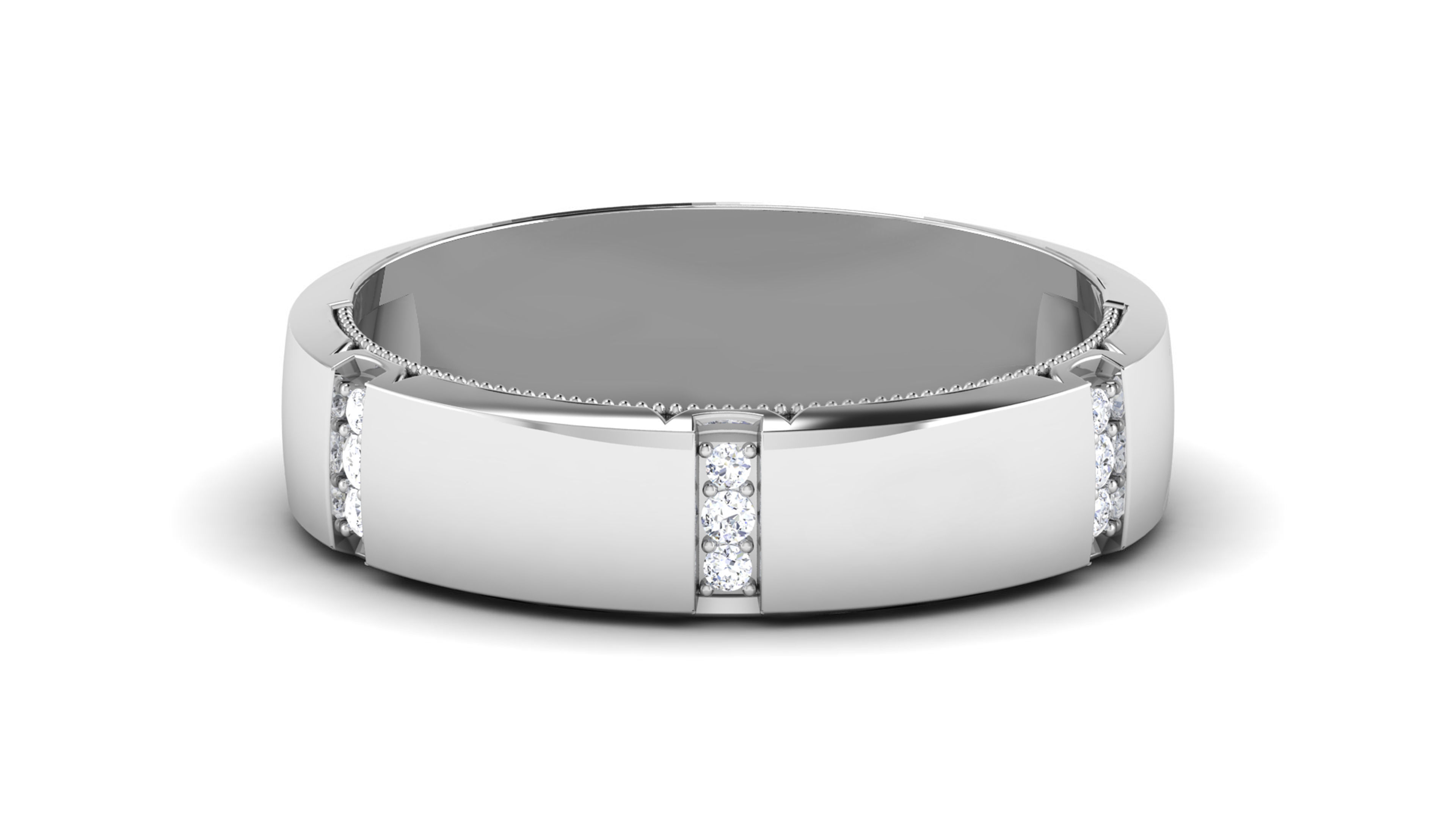 Band ring model 3D print model_1