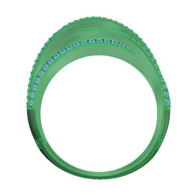 Twist diamond engagement ring 3D print model_6