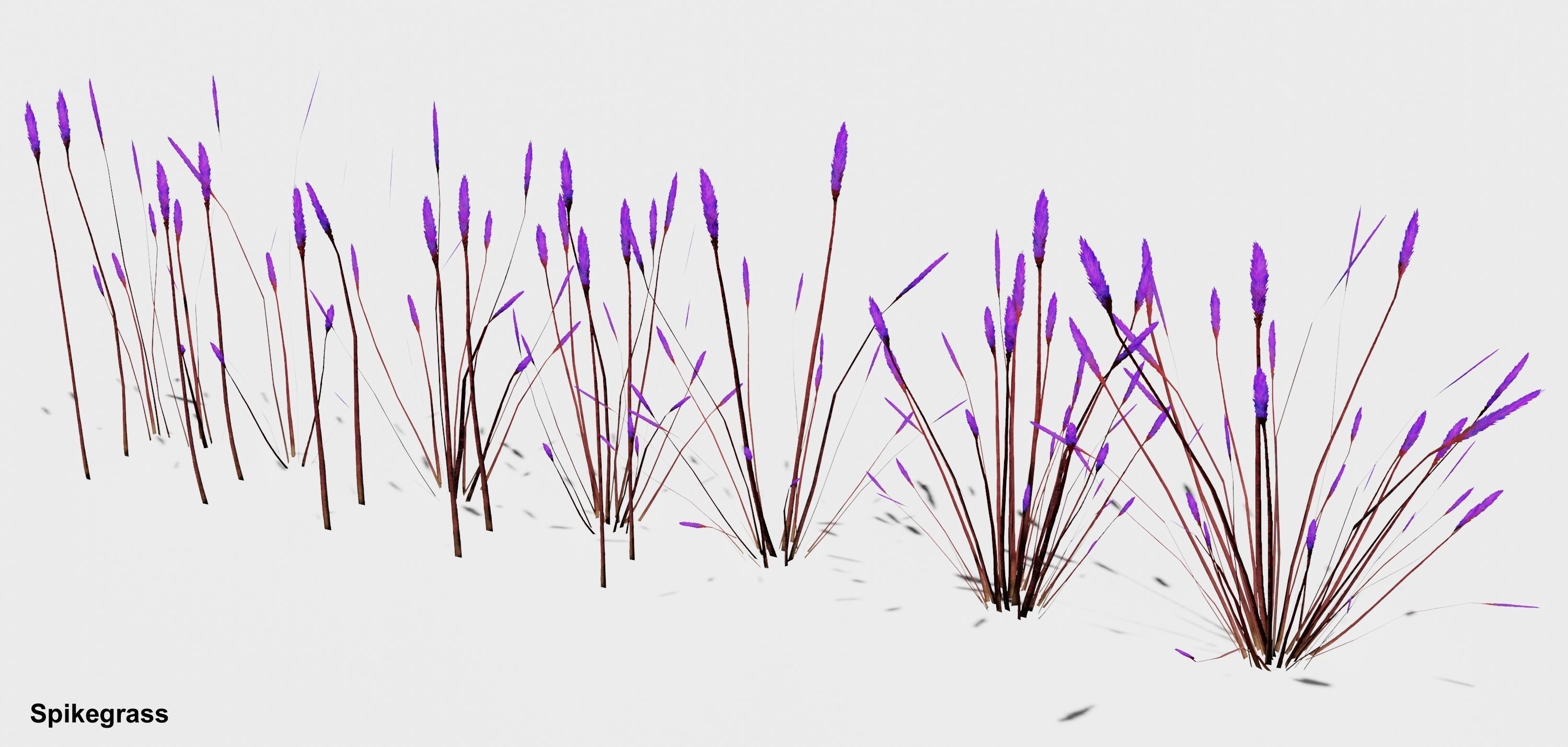 Glowing alien herbs 3 Low-poly 3D model_7