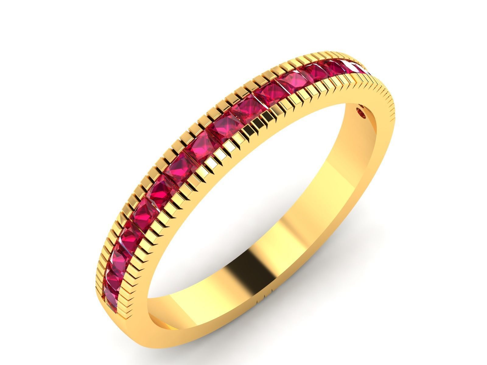 Band ring model 3D print model_5