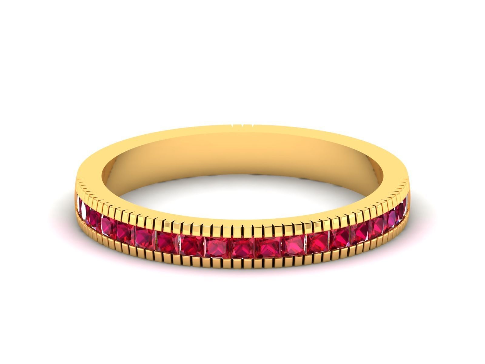 Band ring model 3D print model_11