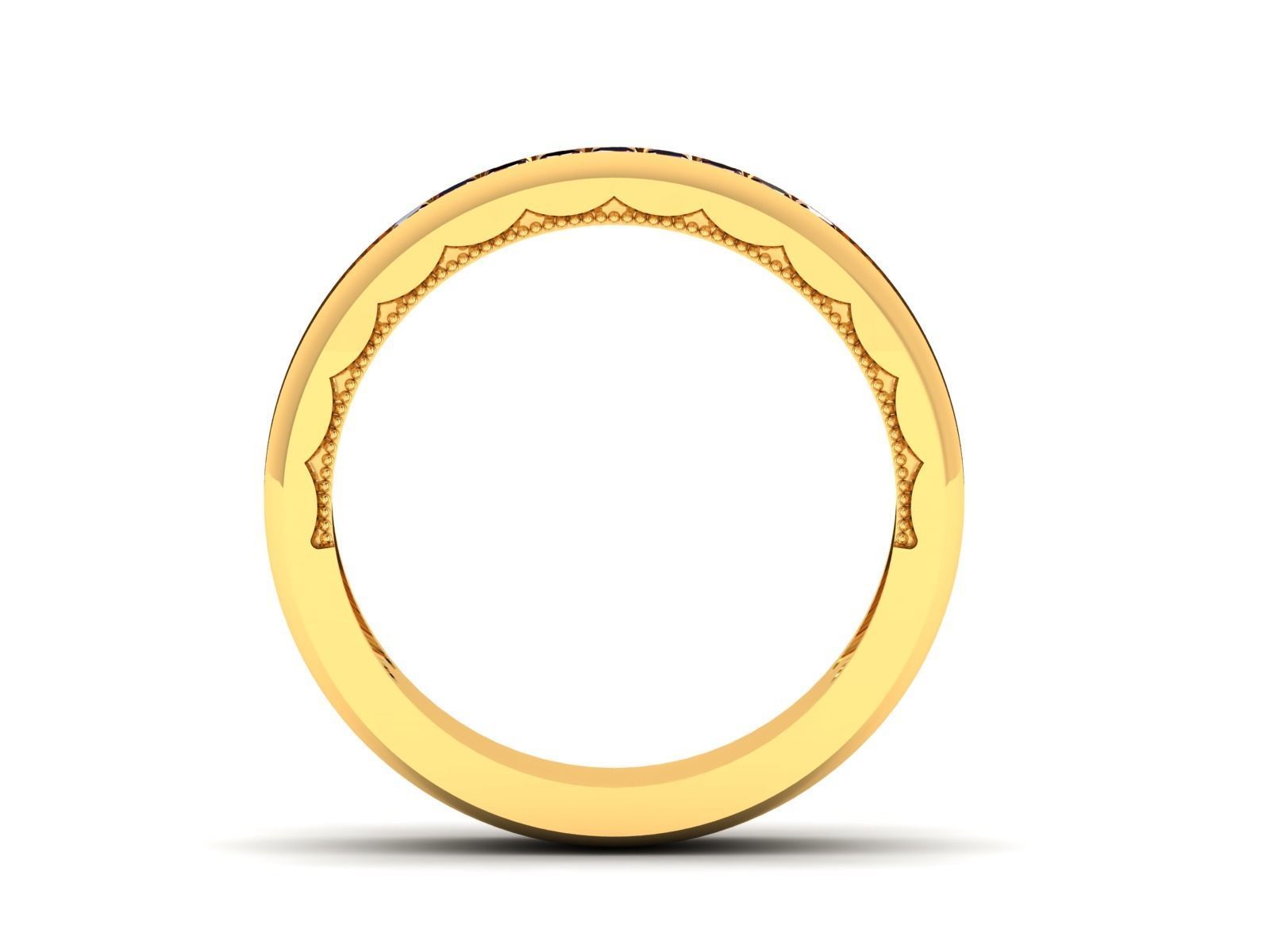 Band ring model 3D print model_6