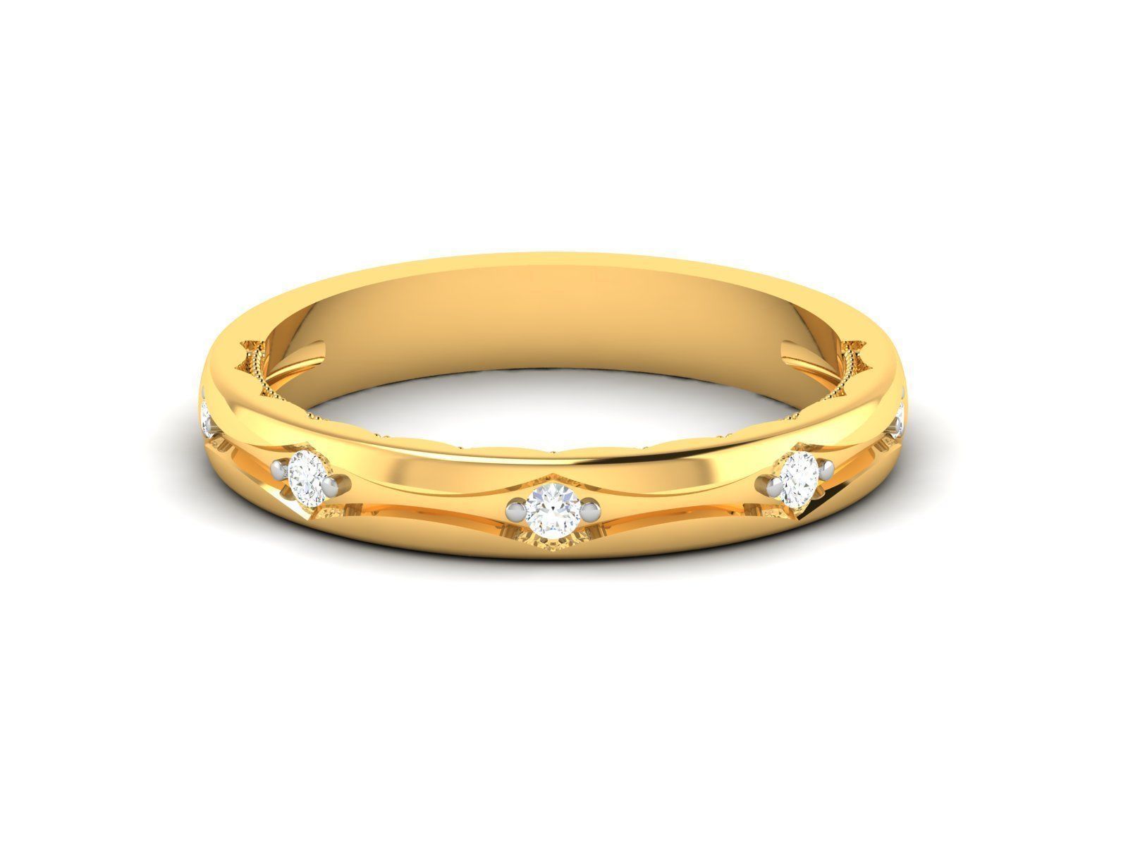 Band ring model 3D print model_10