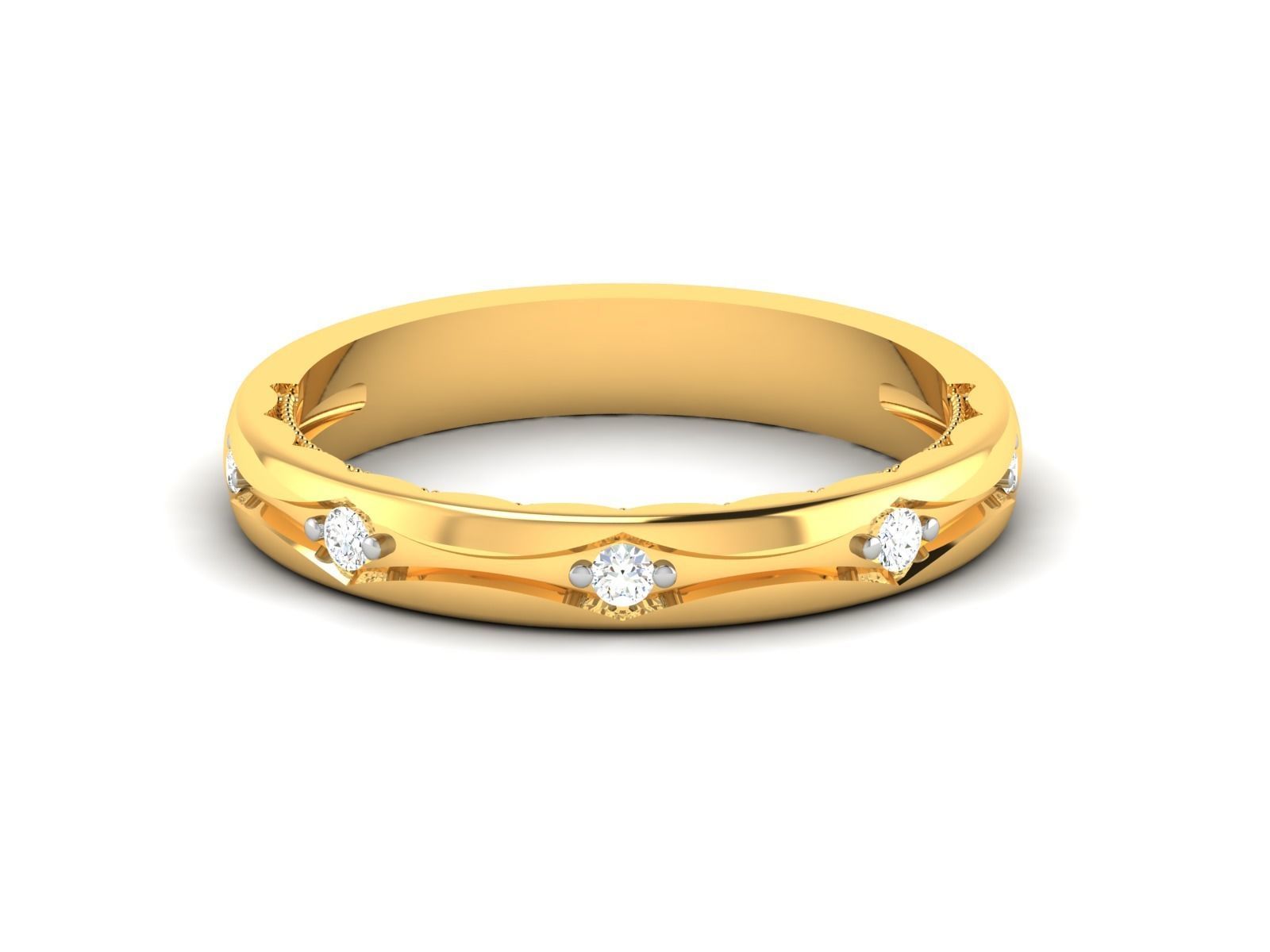 Band ring model 3D print model_11