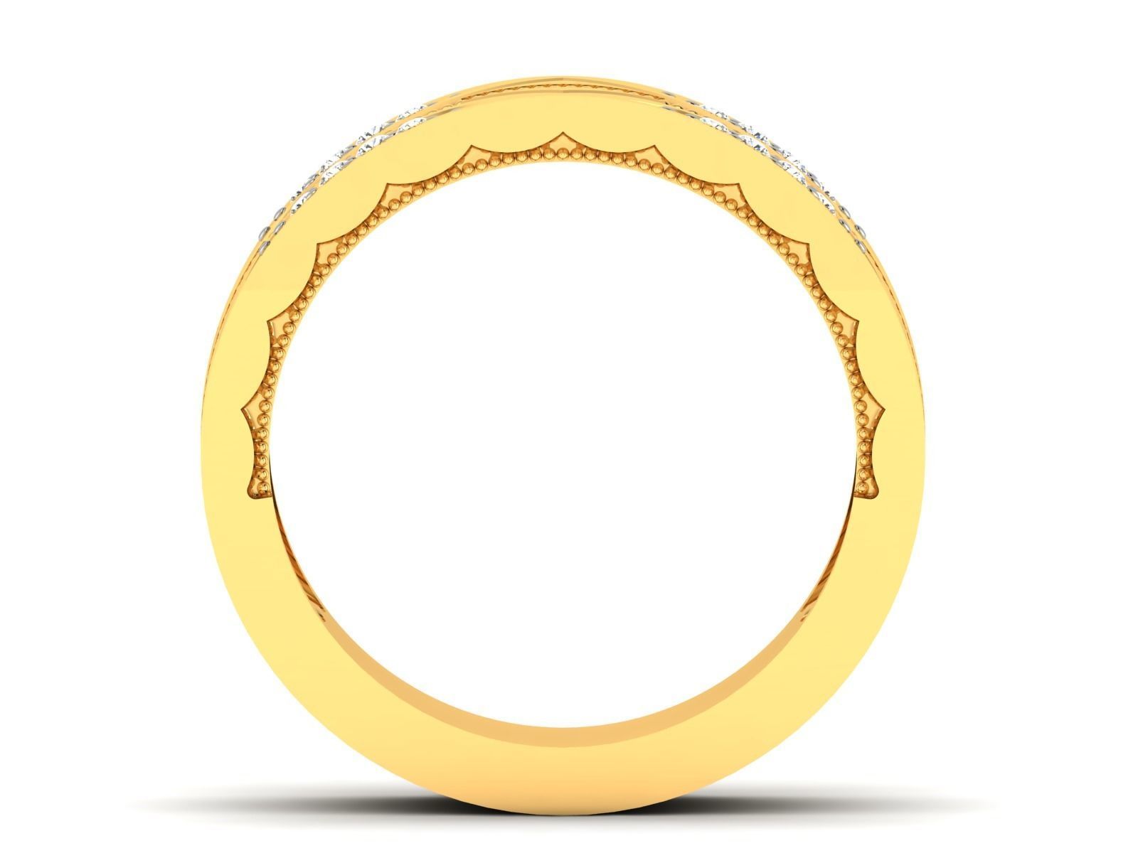 Band ring model 3D print model_8