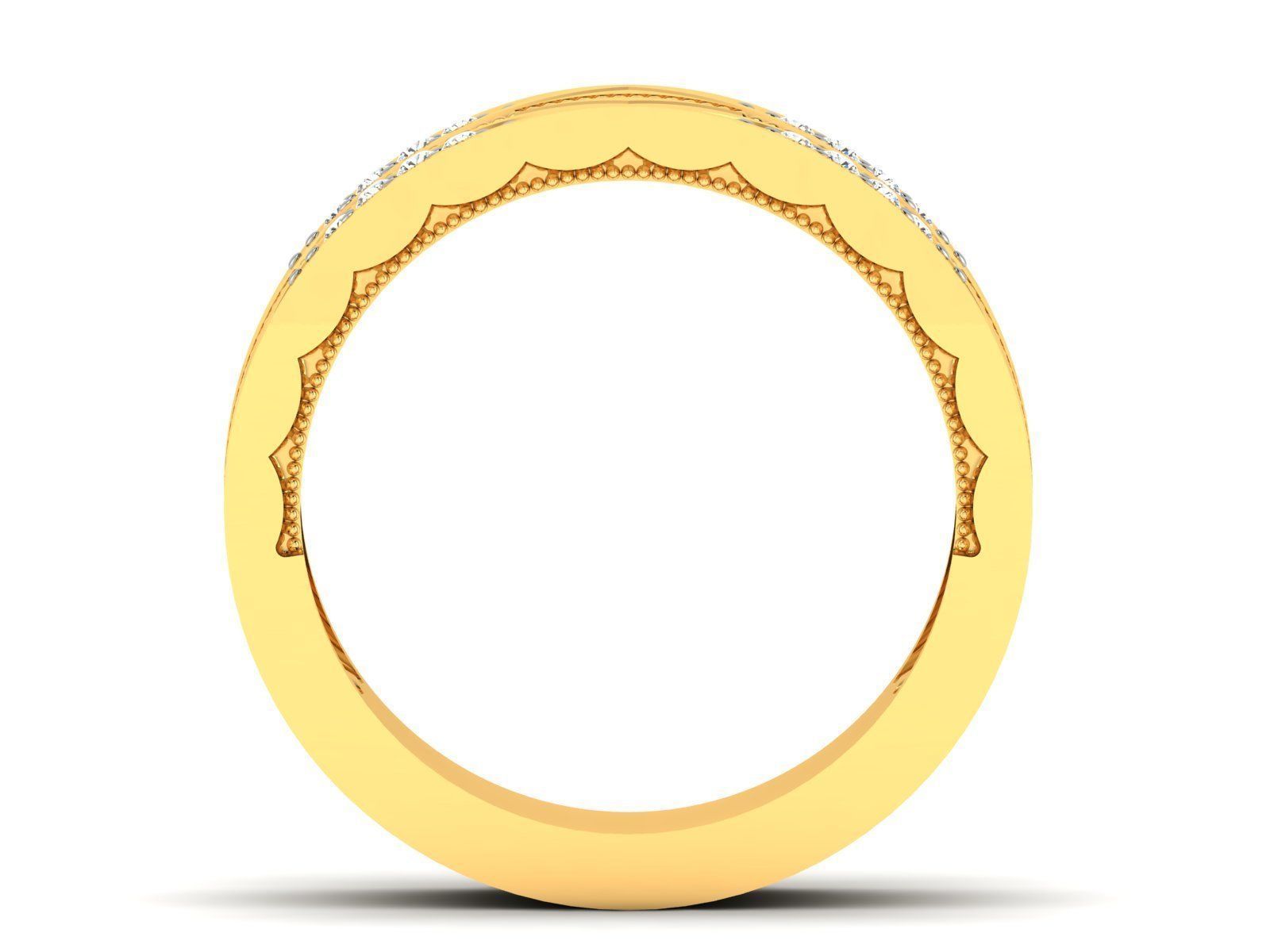 Band ring model 3D print model_9