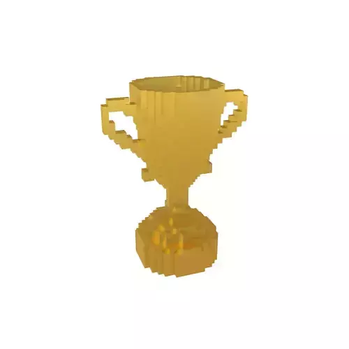 Voxel Trophy v1 005 Low-poly 3D model Voxel Trophy v1 005 Low-poly 3D model