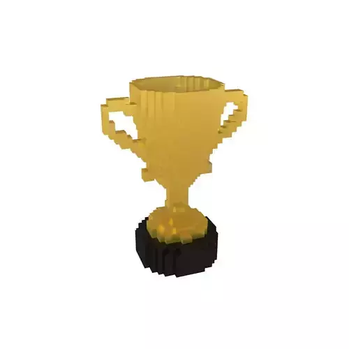Voxel Trophy v1 007 Low-poly 3D model Voxel Trophy v1 007 Low-poly 3D model