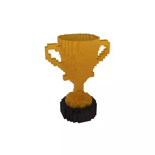 Voxel Trophy v1 008 Low-poly 3D model Voxel Trophy v1 008 Low-poly 3D model
