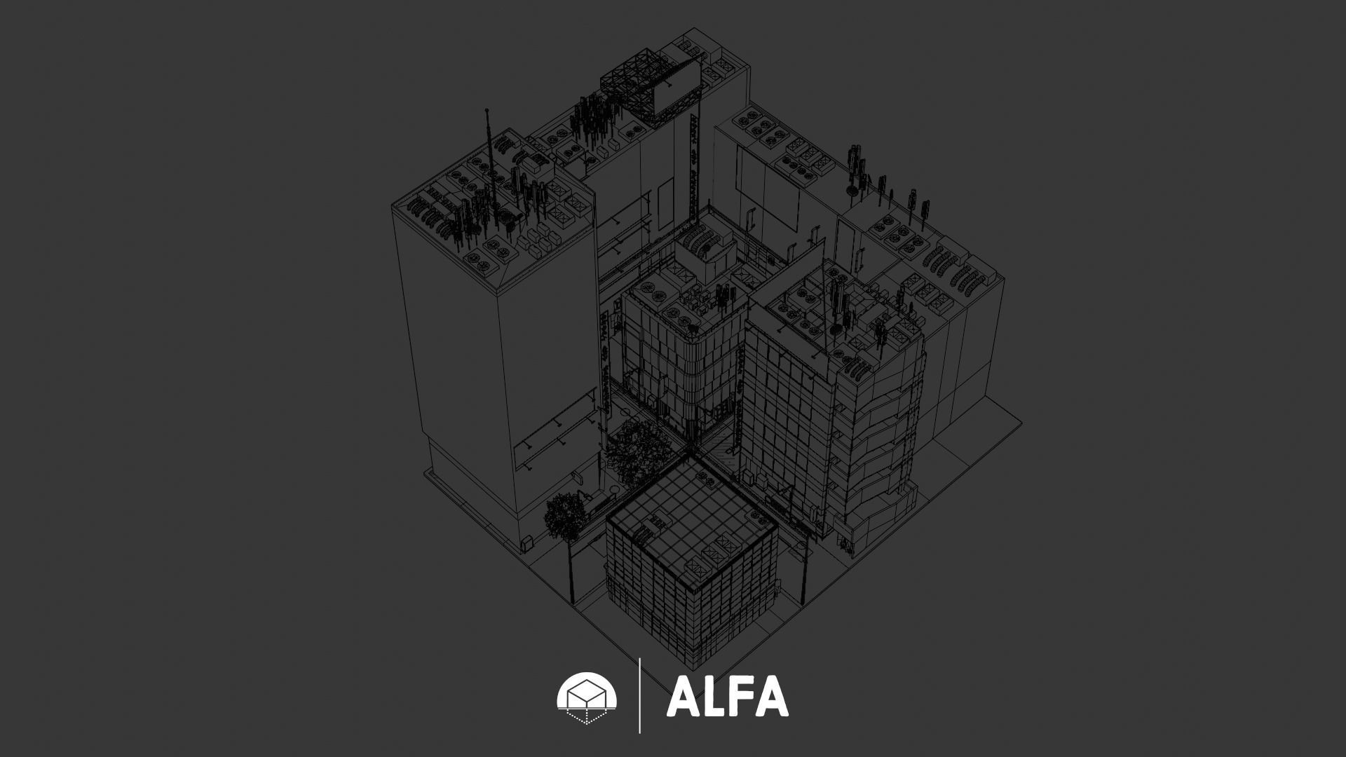 Japanese Styled Block Of building  3D model_9