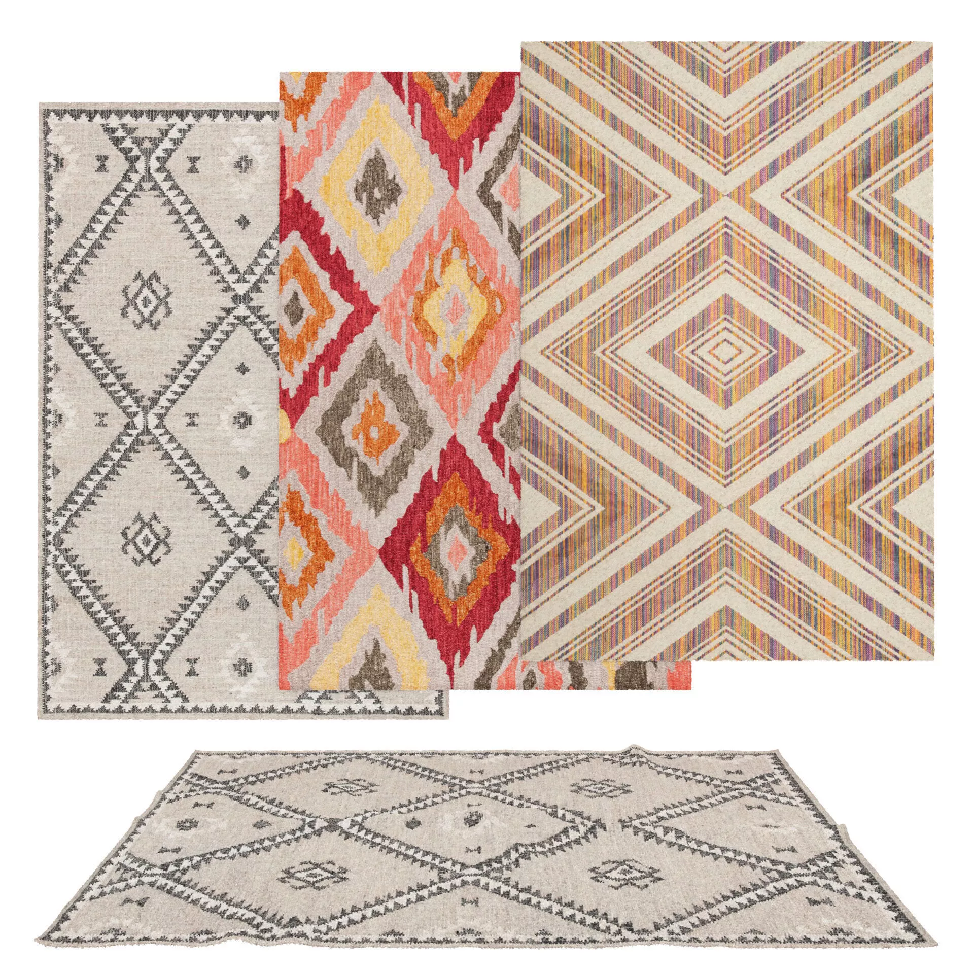 Rugs No 412 Low-poly 3D model