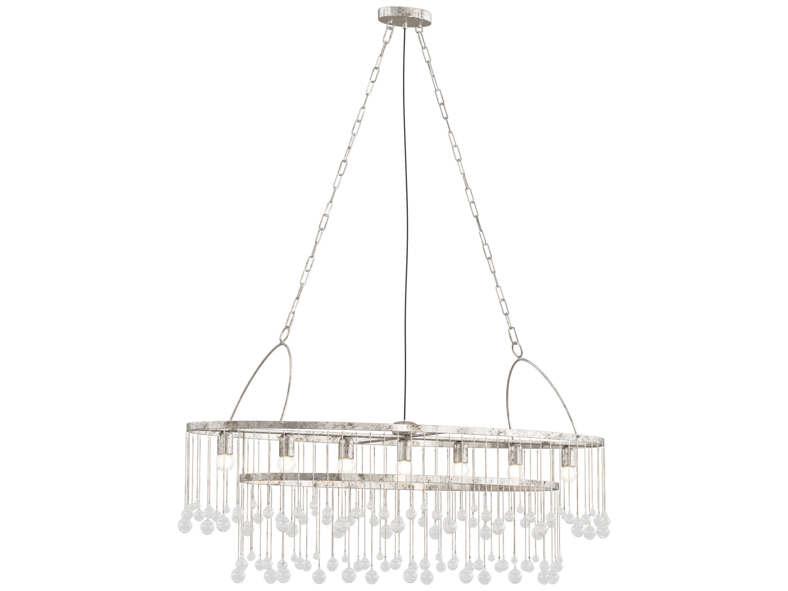 Aubrey Oval Chandelier 3D model_2