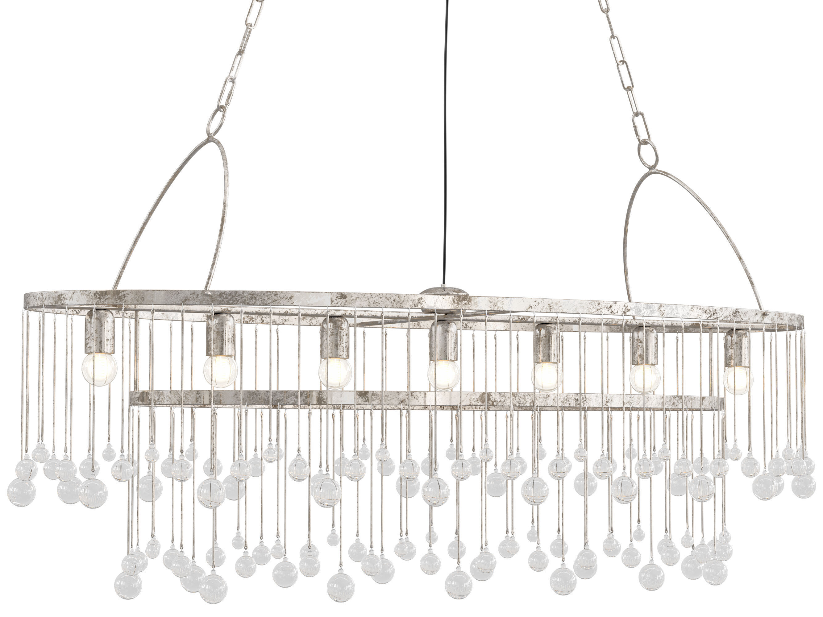 Aubrey Oval Chandelier 3D model_6