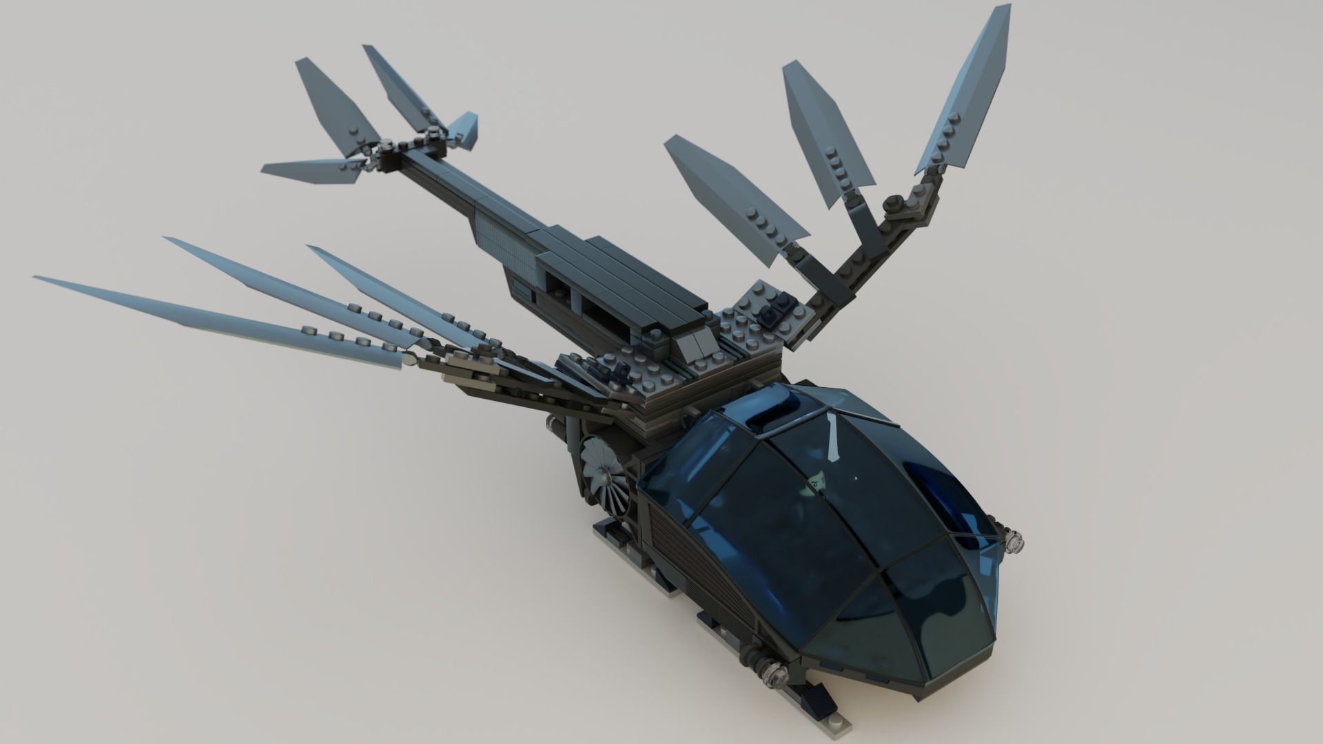Lego Ornithopter with Paul Atreides  3D model_14