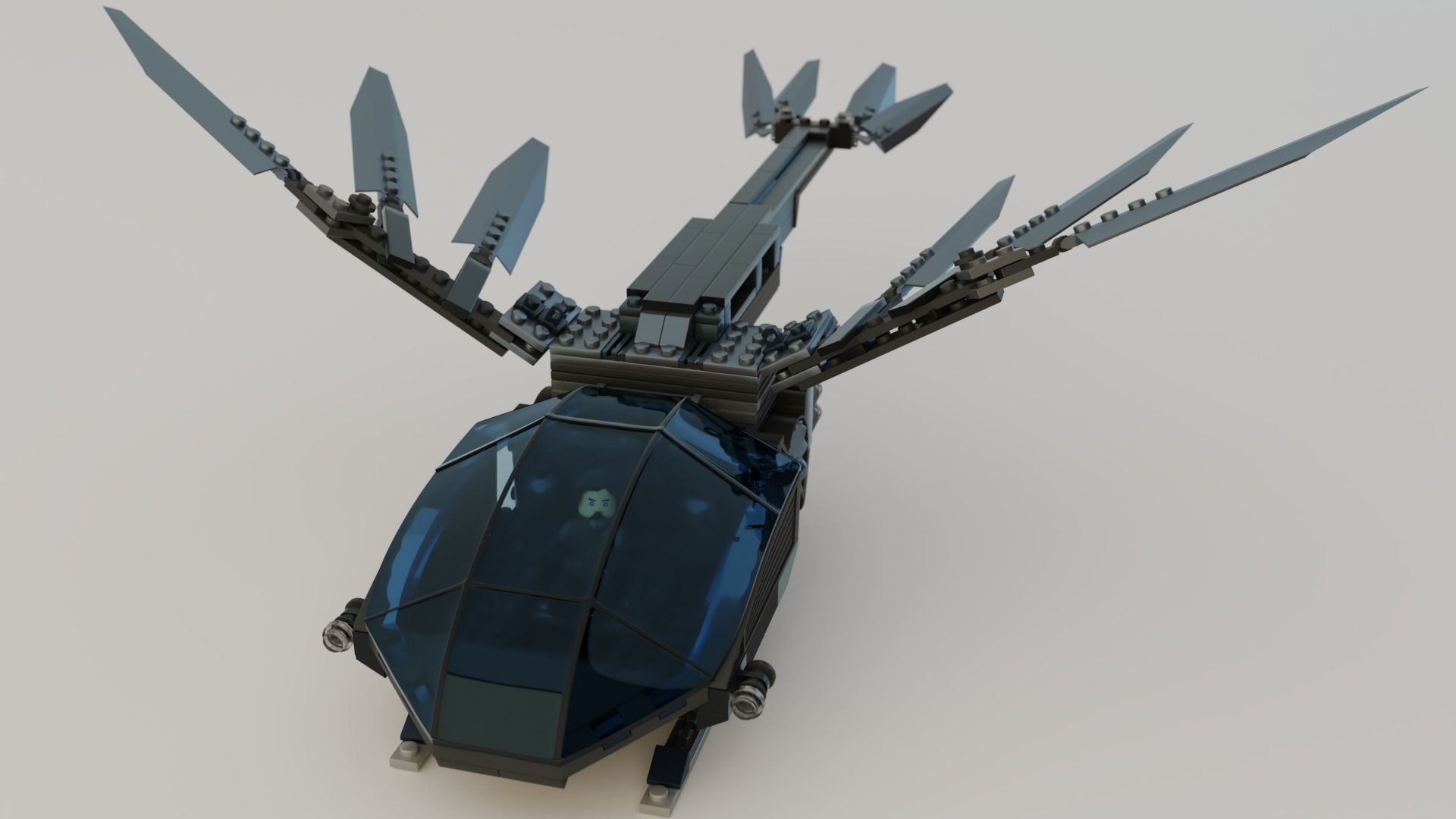 Lego Ornithopter with Paul Atreides  3D model_15