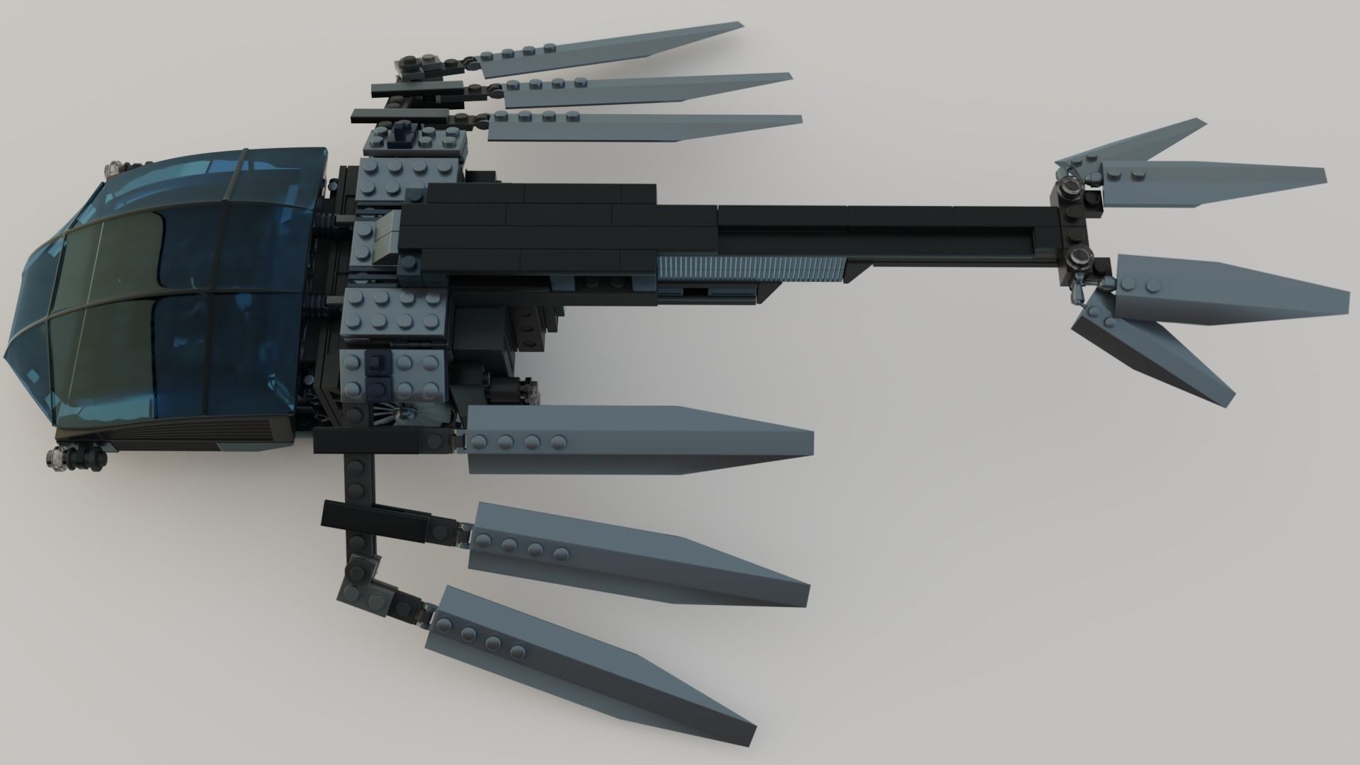 Lego Ornithopter with Paul Atreides  3D model_19