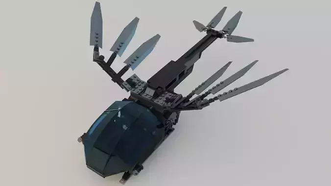 Lego Ornithopter with Paul Atreides  3D model