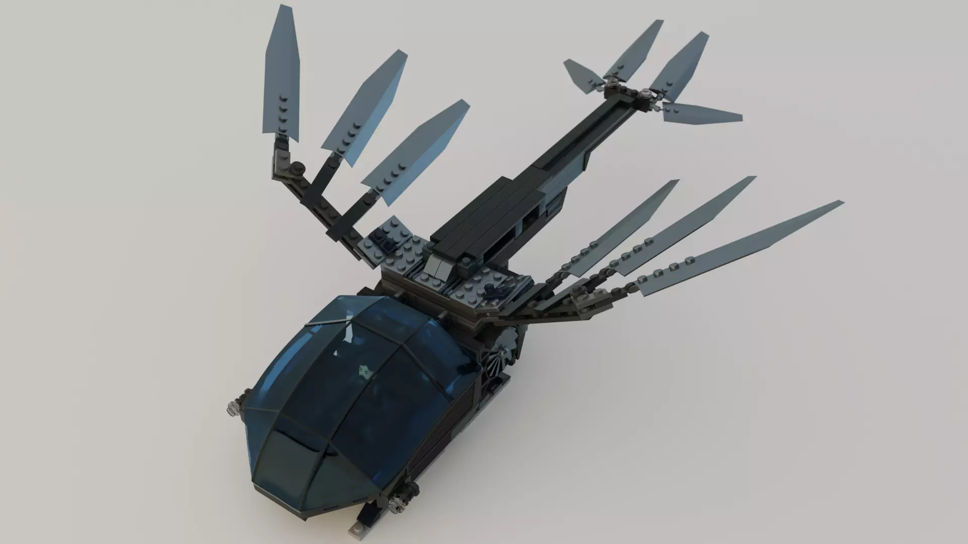Lego Ornithopter with Paul Atreides  3D model_0