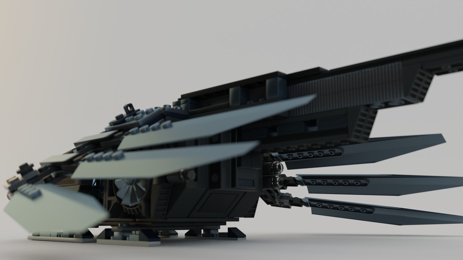 Lego Ornithopter with Paul Atreides  3D model_5