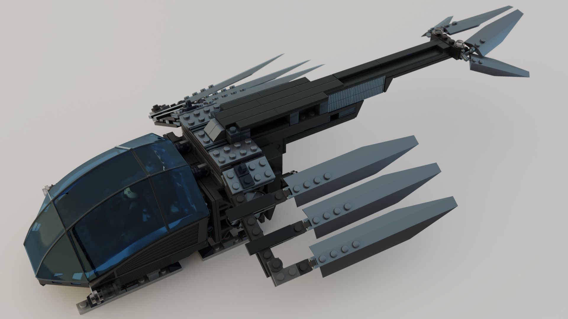Lego Ornithopter with Paul Atreides  3D model_16