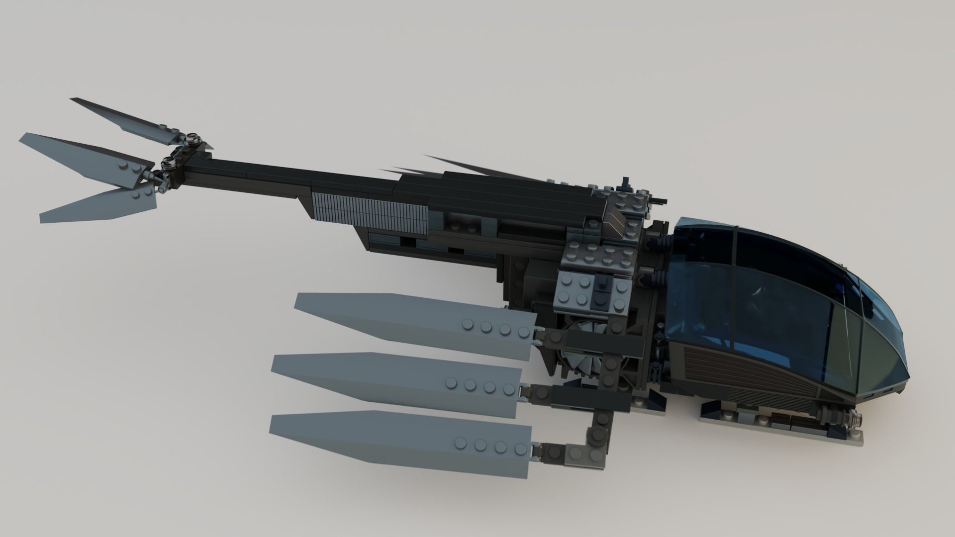 Lego Ornithopter with Paul Atreides  3D model_12