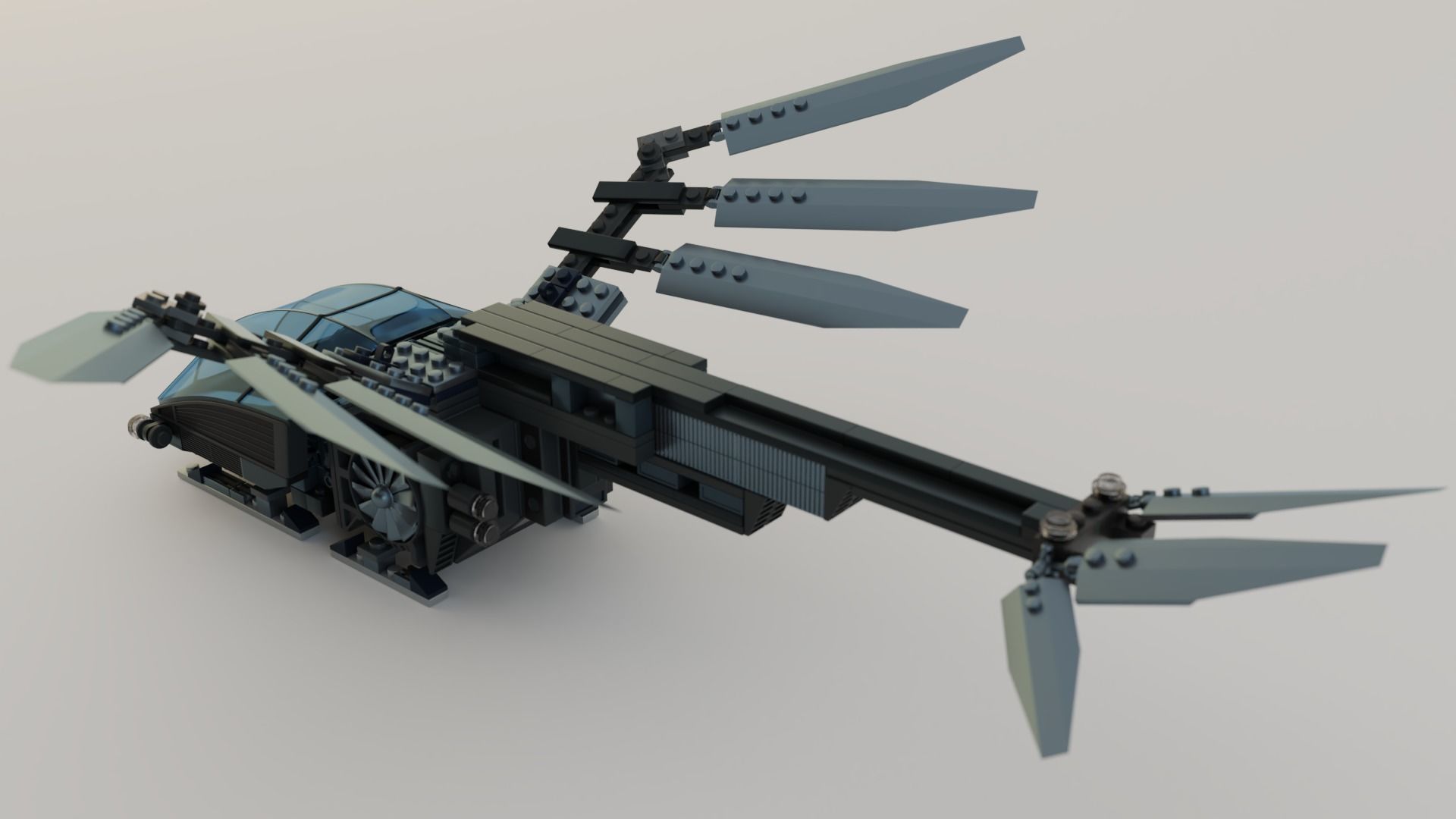 Lego Ornithopter with Paul Atreides  3D model_11