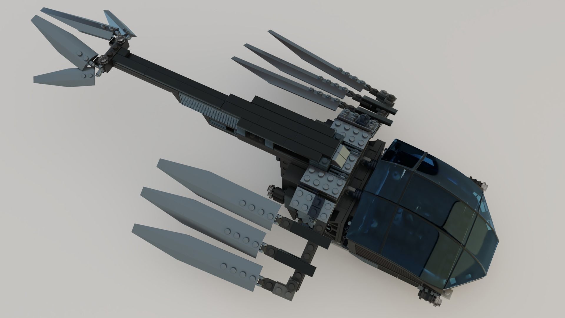 Lego Ornithopter with Paul Atreides  3D model_17