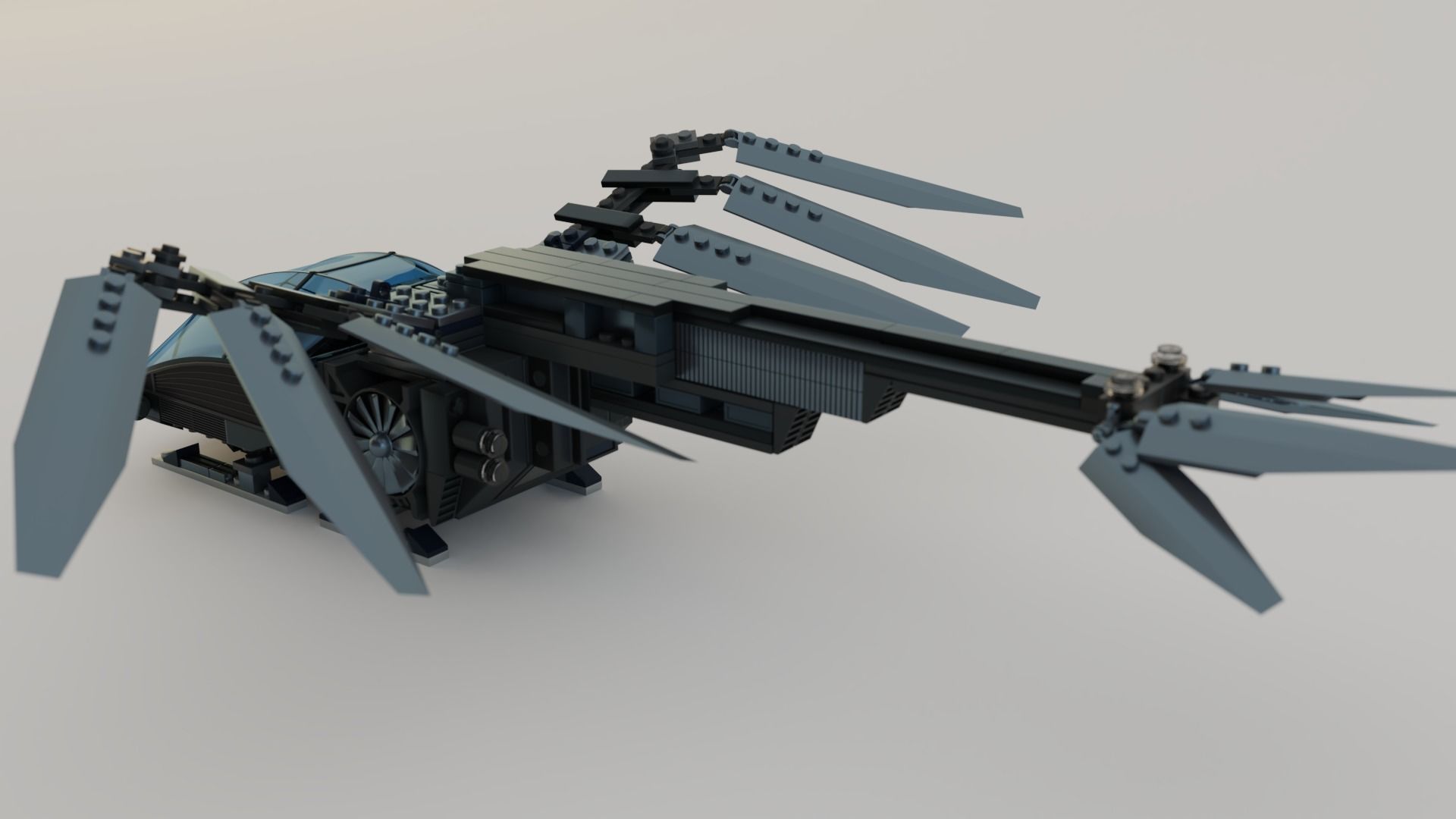 Lego Ornithopter with Paul Atreides  3D model_13