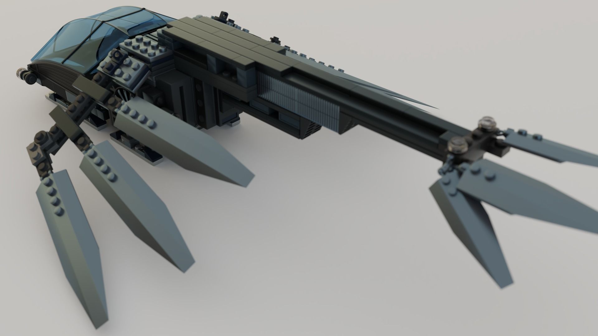 Lego Ornithopter with Paul Atreides  3D model_18