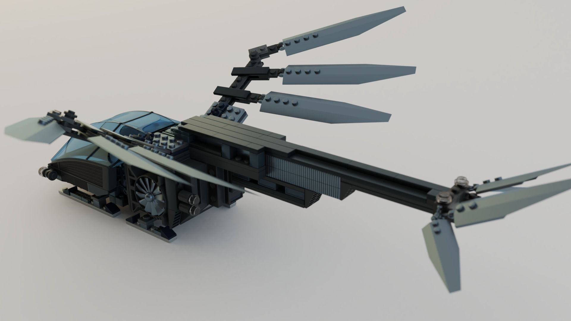 Lego Ornithopter with Paul Atreides  3D model_4