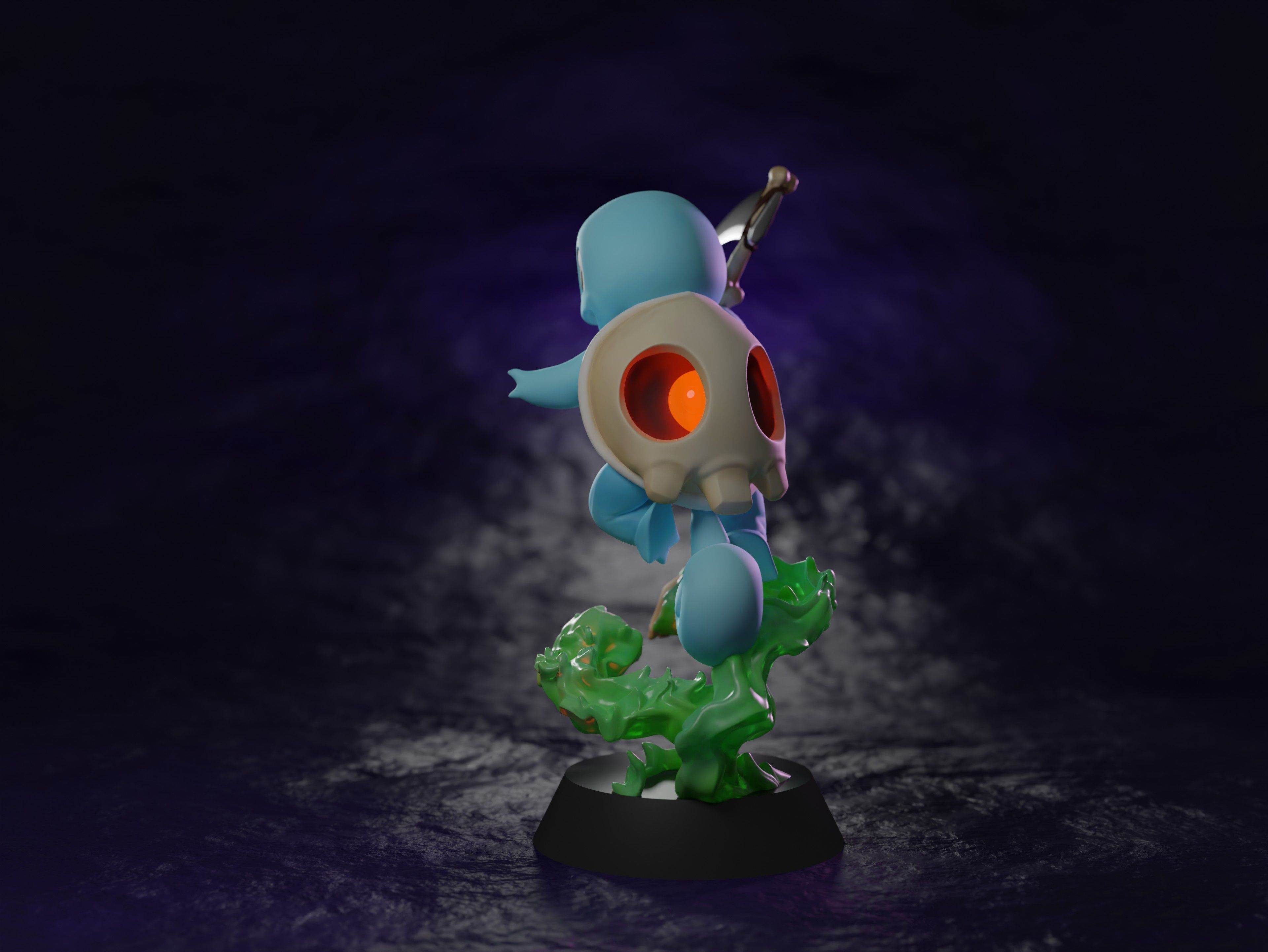 SQUIRTLE x DUSKULL POKEFUSION  Free 3D print model_2