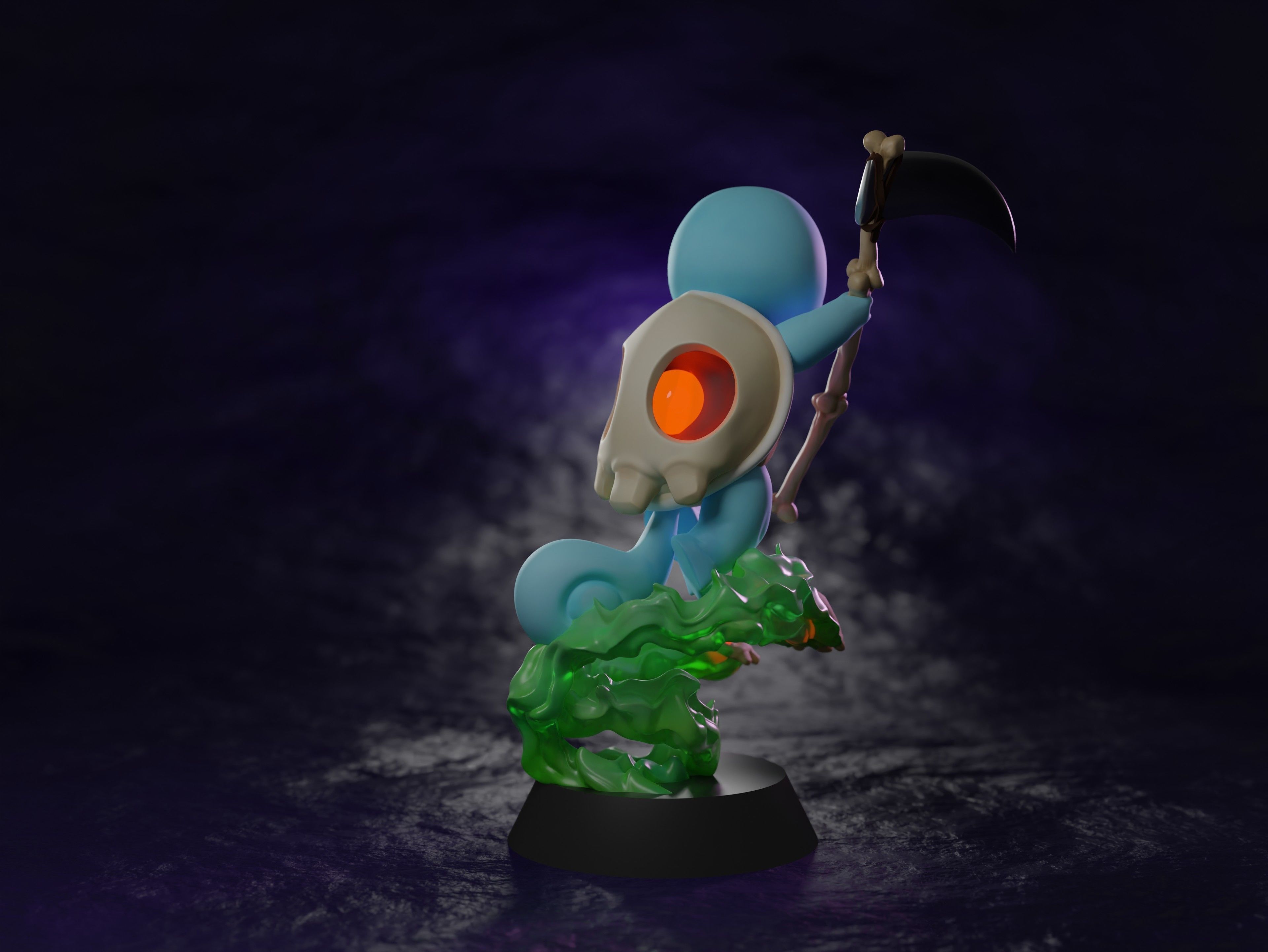 SQUIRTLE x DUSKULL POKEFUSION  Free 3D print model_7