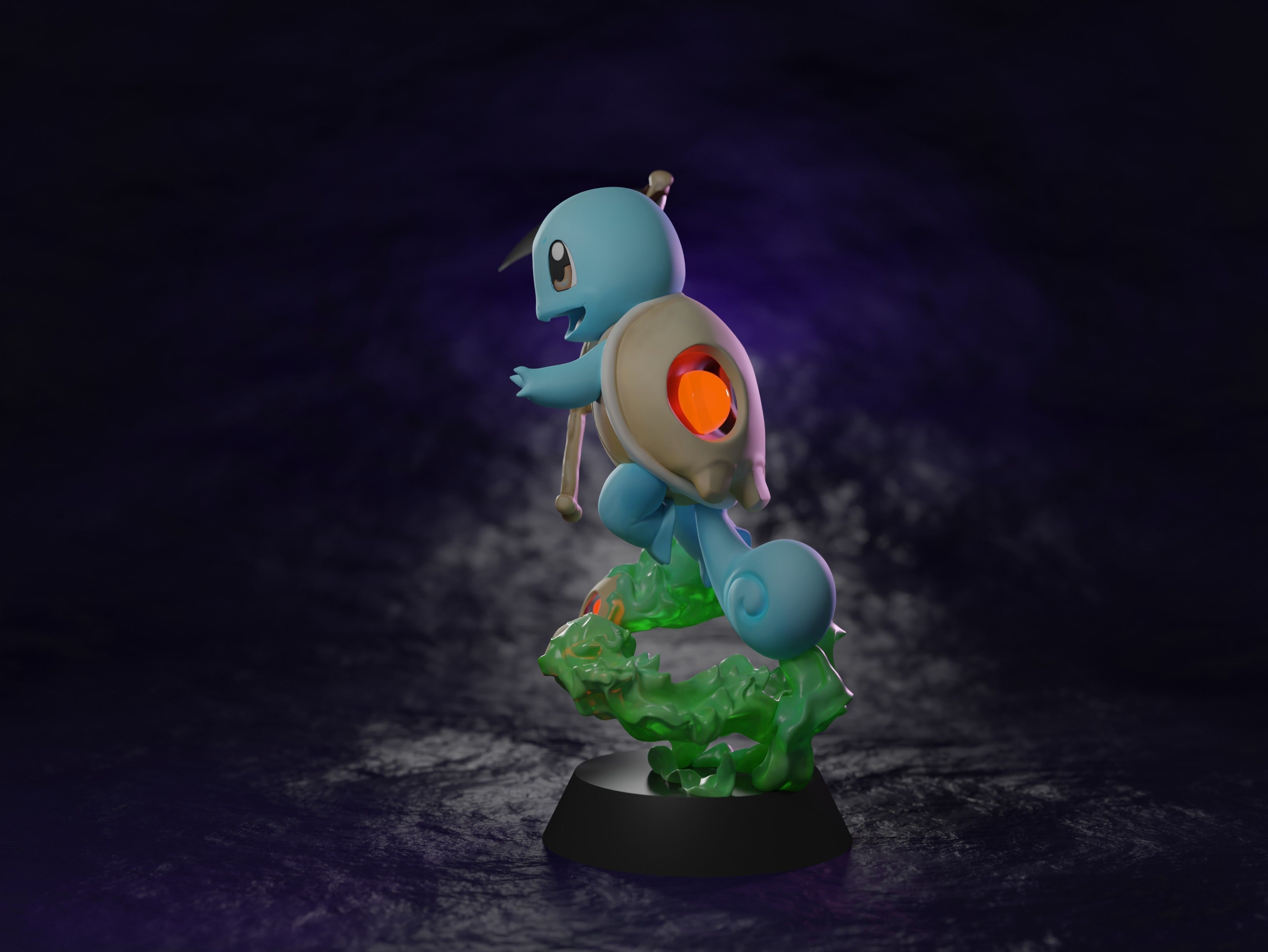SQUIRTLE x DUSKULL POKEFUSION  Free 3D print model_8
