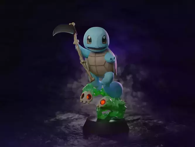 SQUIRTLE x DUSKULL POKEFUSION  Free 3D print model