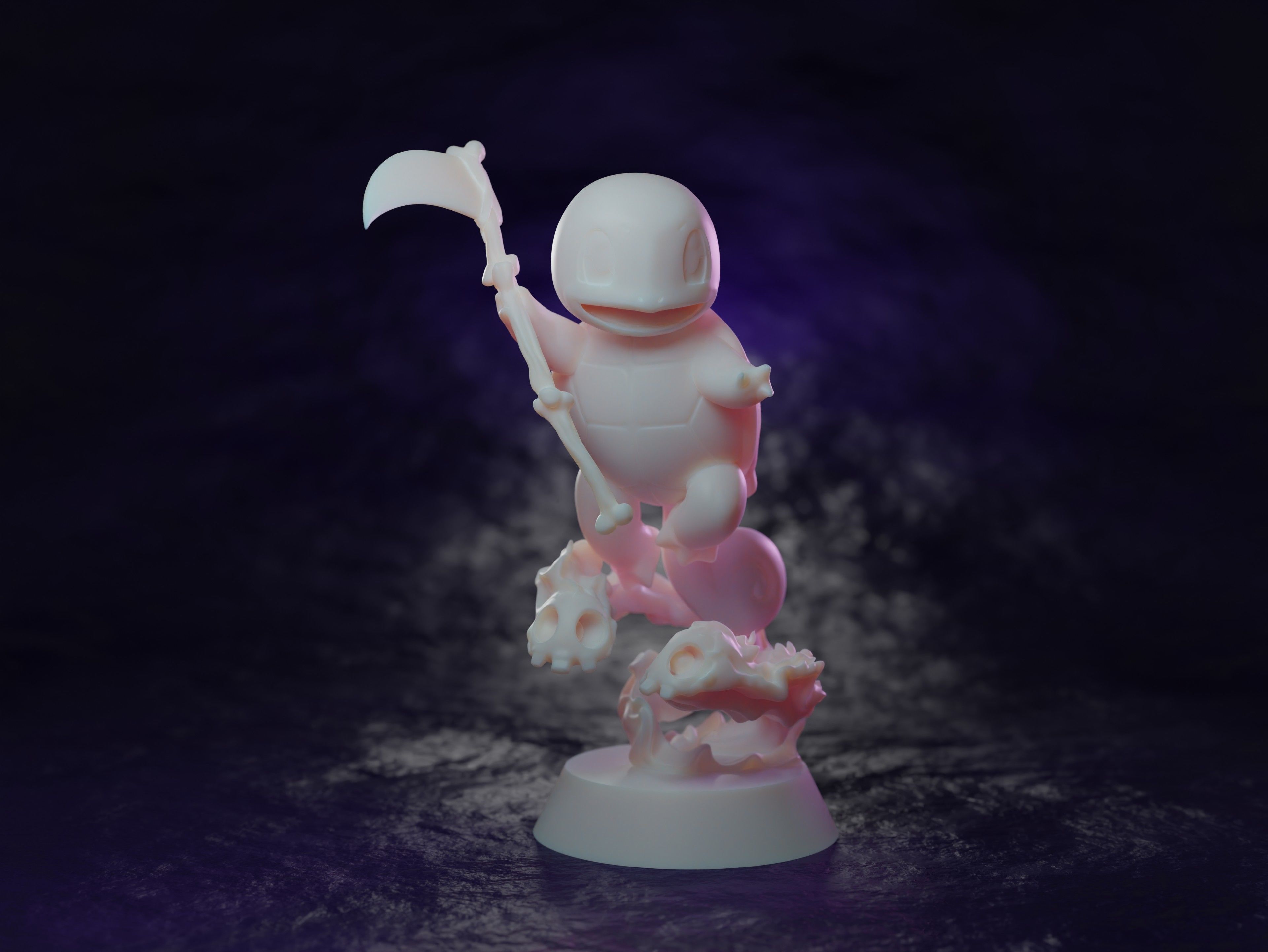 SQUIRTLE x DUSKULL POKEFUSION  Free 3D print model_1