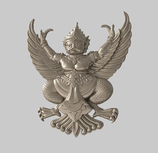 Garuda Emblem Bas-relief  3D print model