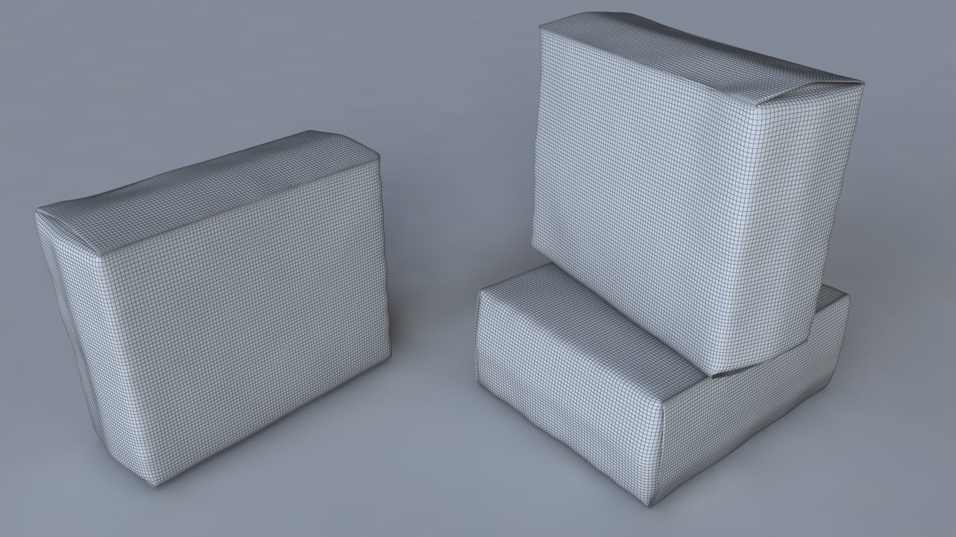 Diaper 3D model two boxes of baby diapers 3D model_5