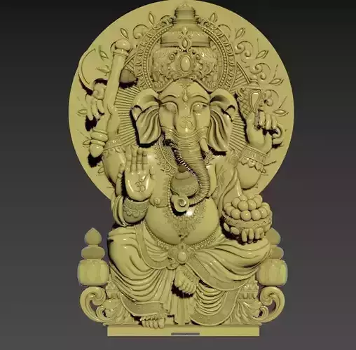 3d model Ganesh statue of ganesha