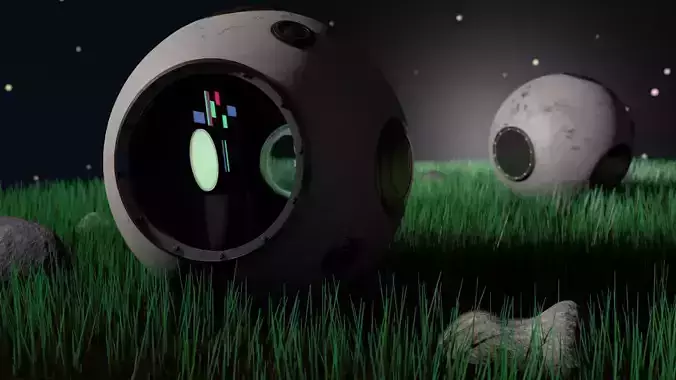 Vostok spaceship capsule 3D model