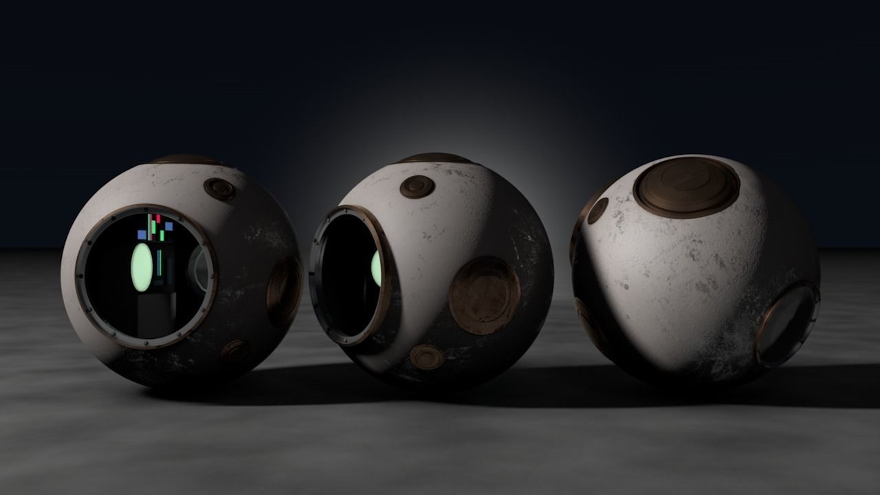 Vostok spaceship capsule 3D model_1