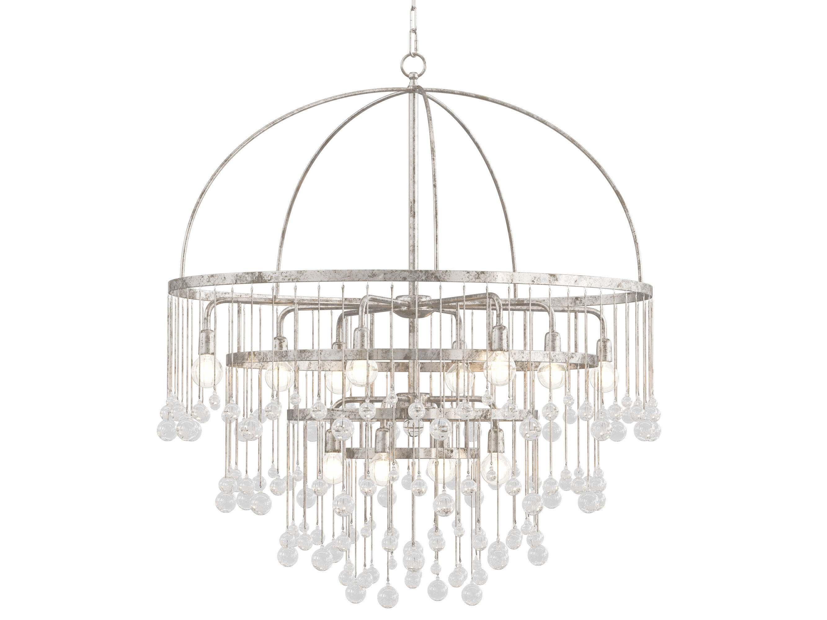 Aubrey Round Chandelier 4 tier 3D model_4