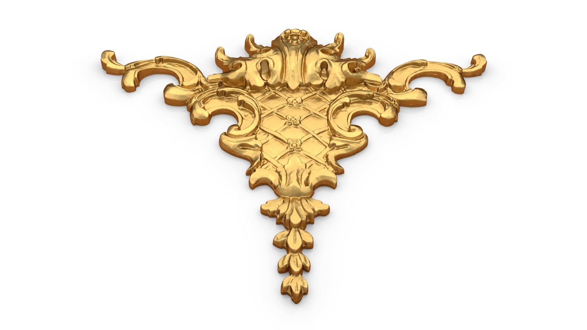 Classic decor ornament 78 3D model_3