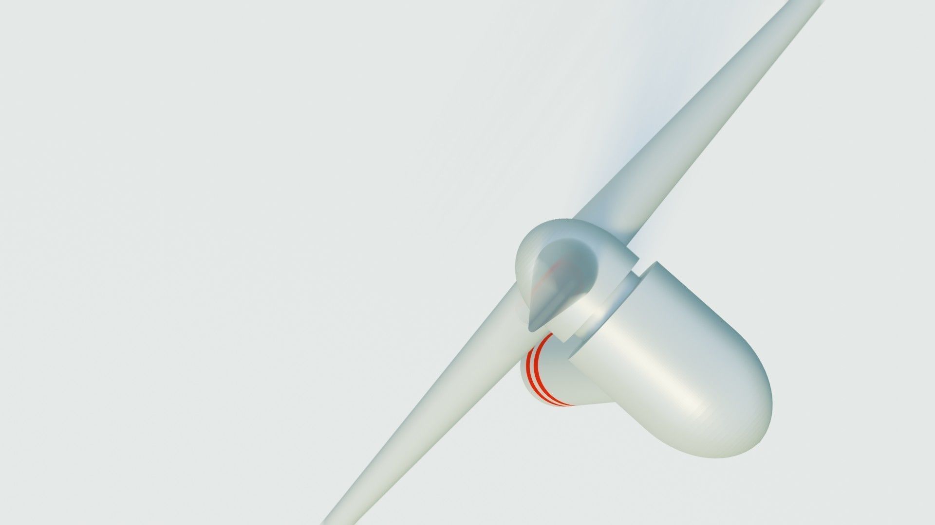 WindMill wind turbine in grass Free 3D model_5