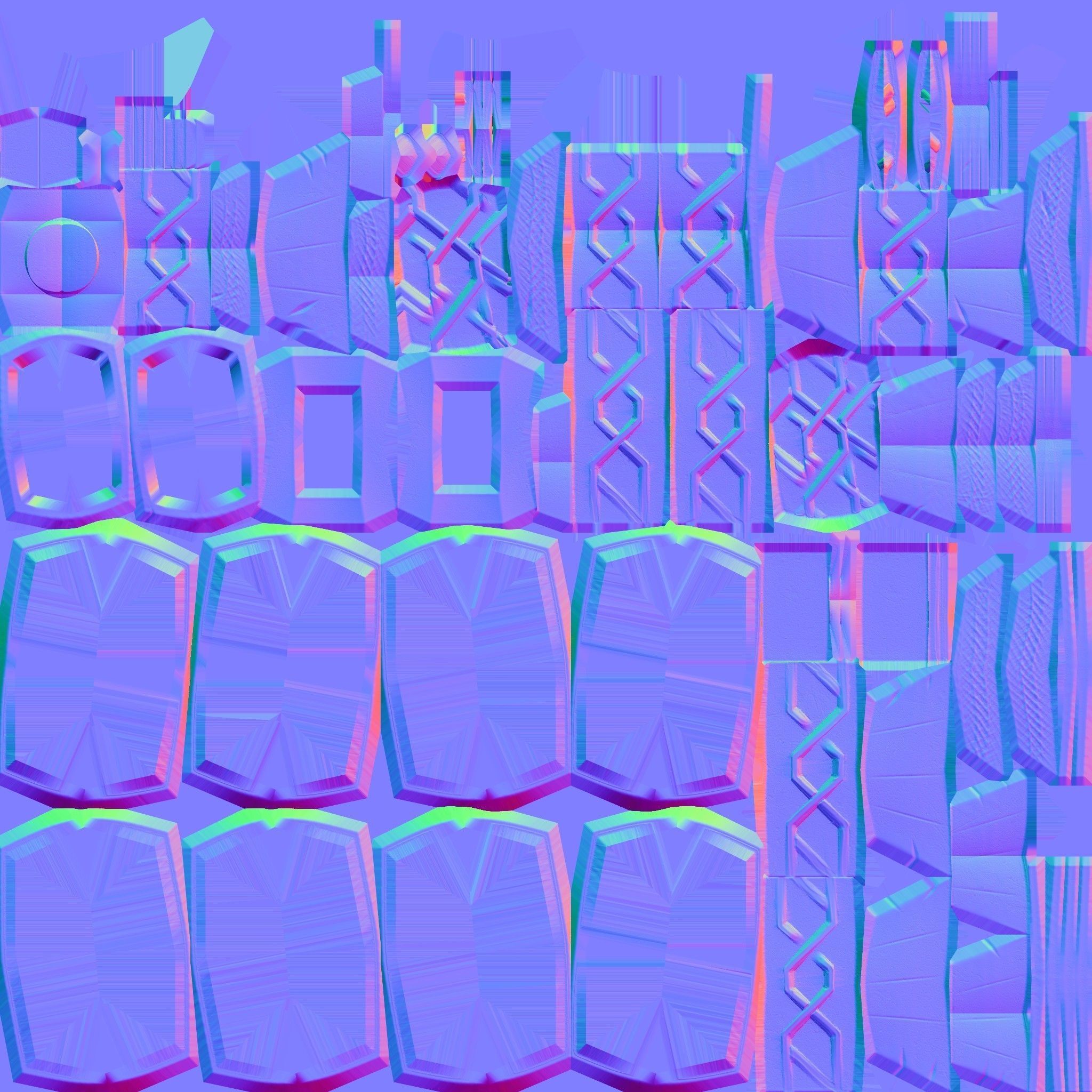 3D GAME ASSET battle MOLOT Low-poly 3D model_11