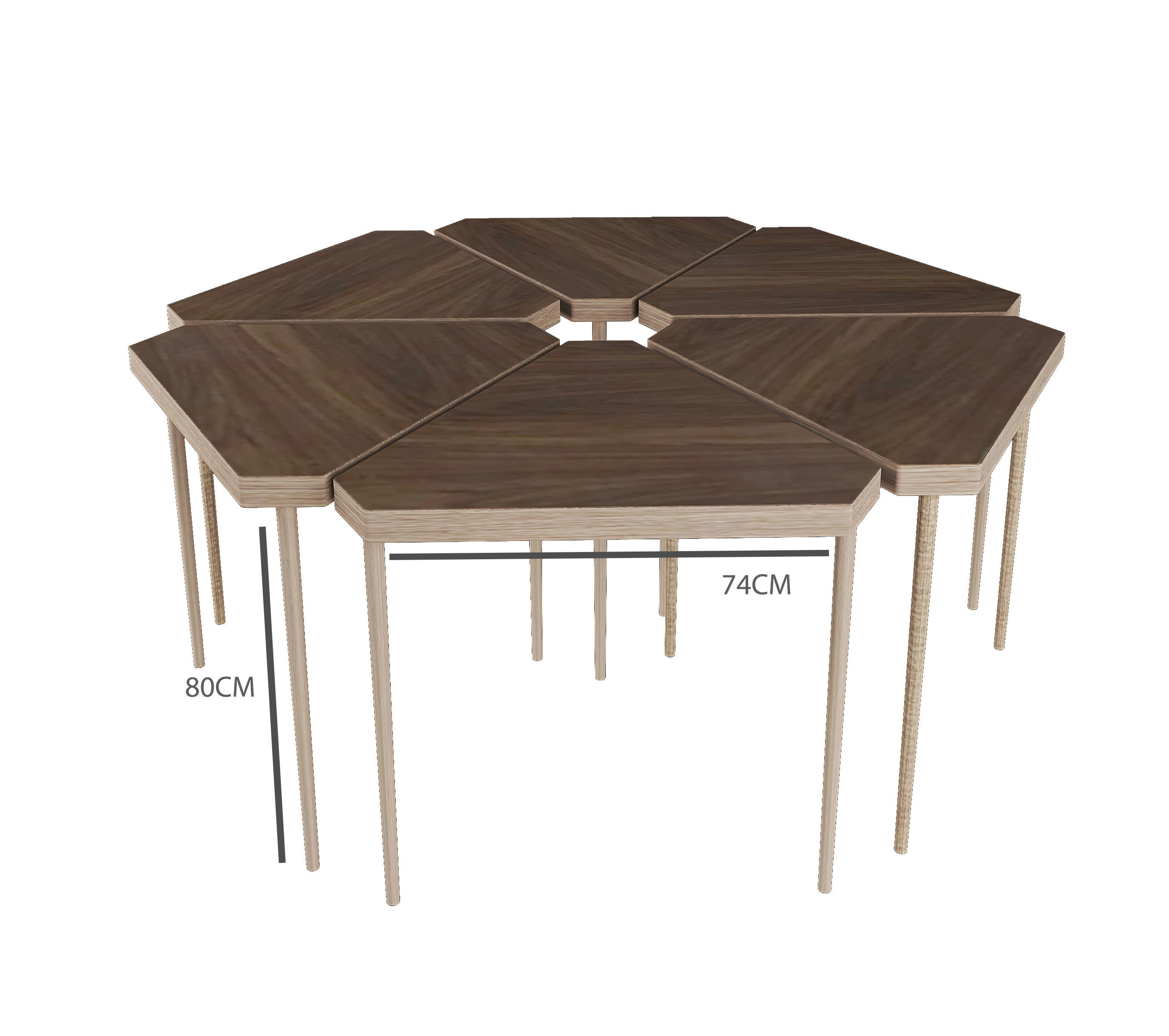 TRIANGLE TABLE Free 3D model_1