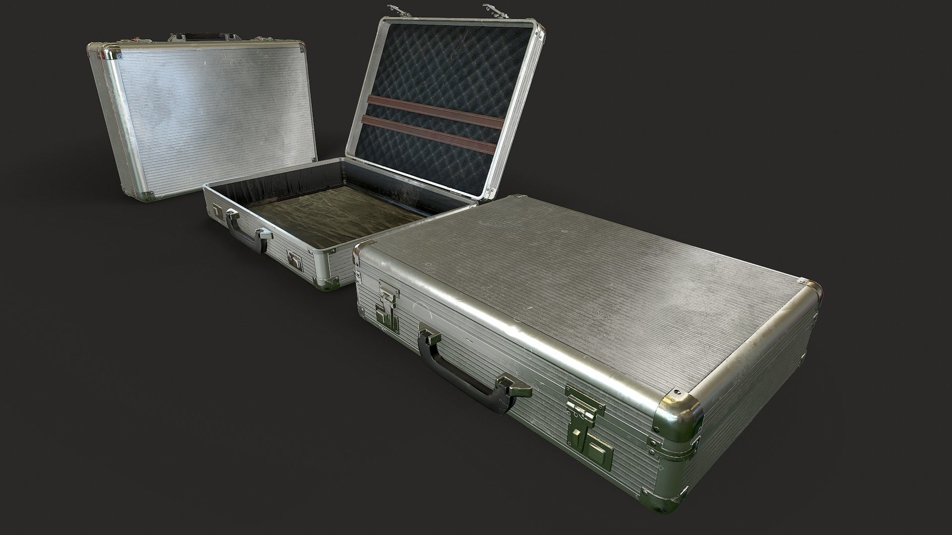 Bomb Suitcase Low-poly 3D model_10