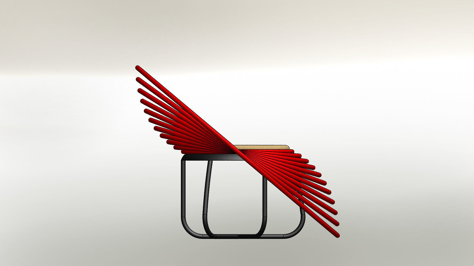 SpiralChair chair designed 3D print model_5