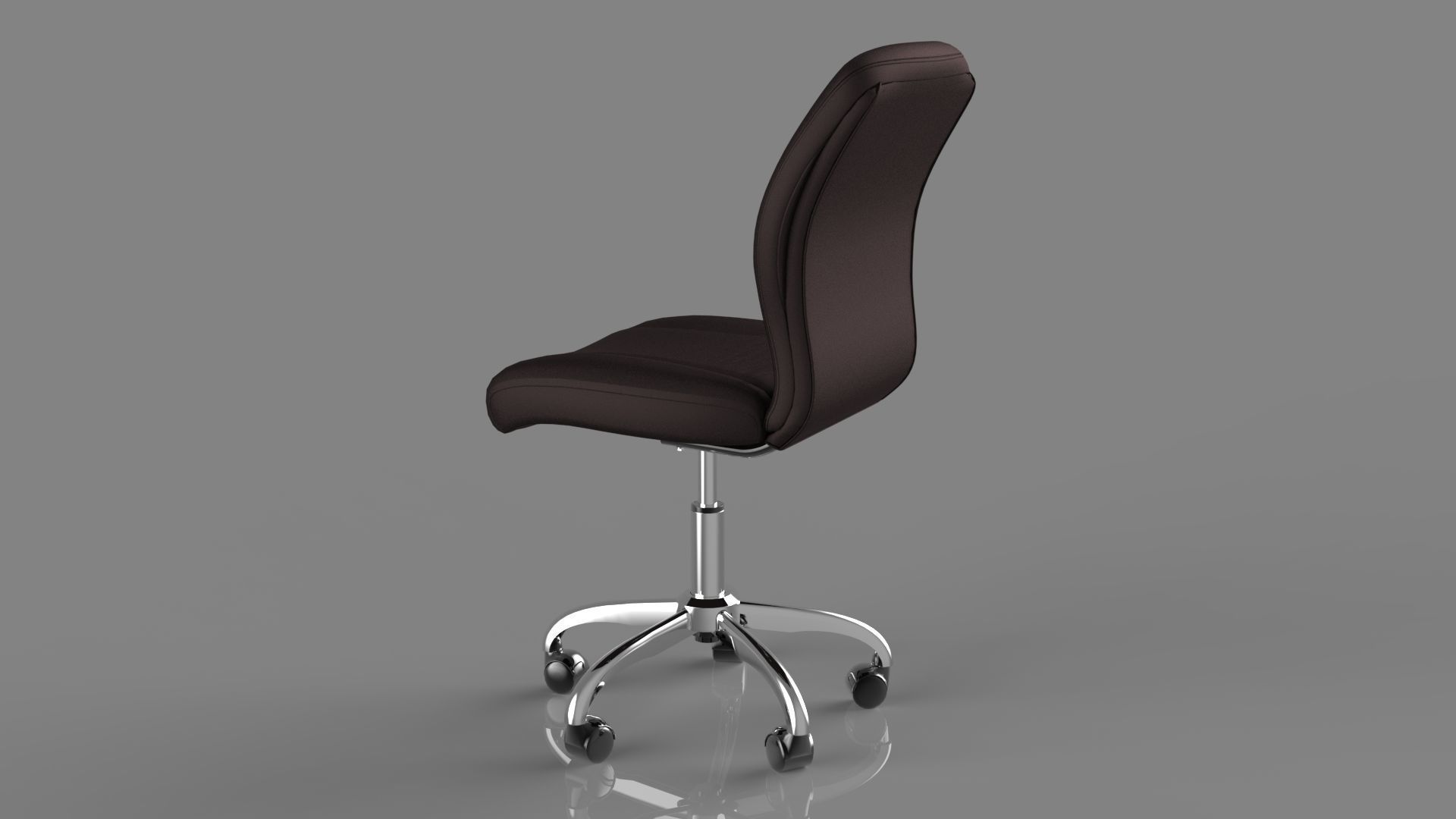 Office Chair Low-poly 3D model_4