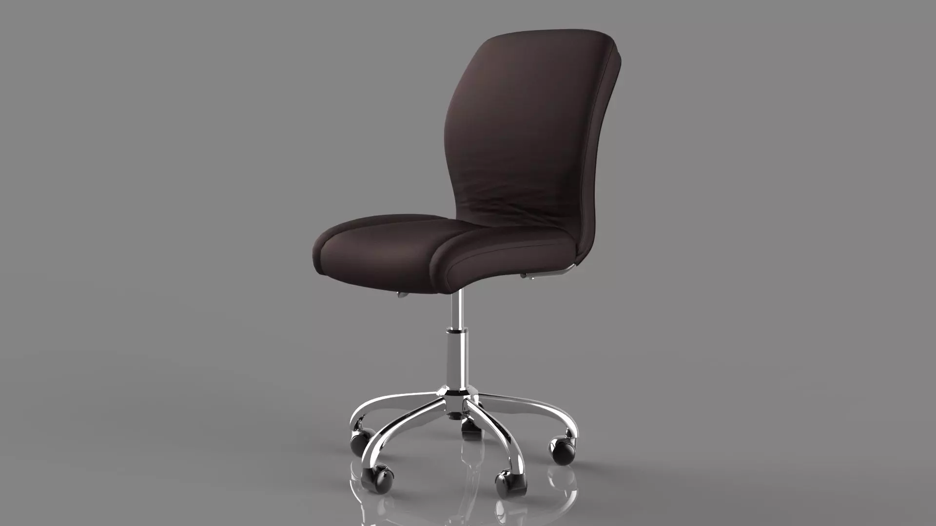 Office Chair Low-poly 3D model_0